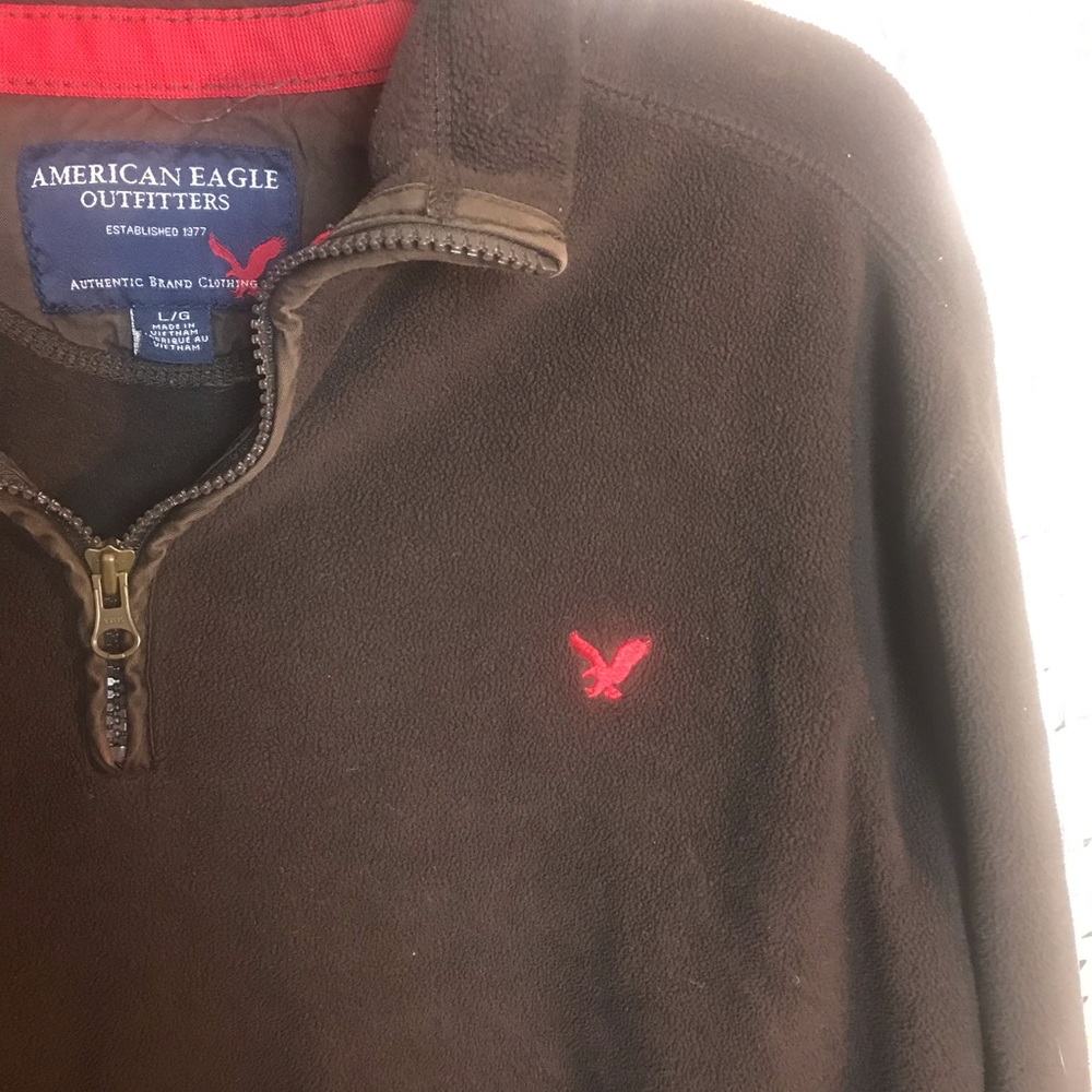 American eagle outfitters brown men’s polo shirt
